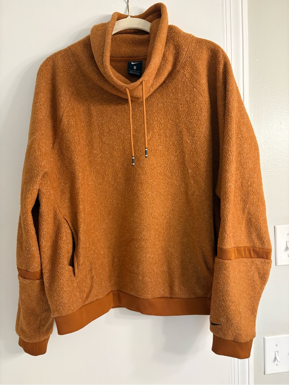 Nike Burnt Orange Turtleneck Pullover Sweater size 1X Unisex